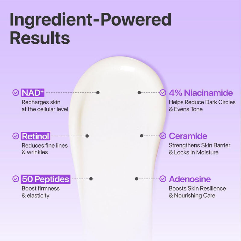 OEM ODM Electric Eye Cream Nad+Retinal Peptide Niacinamide Brightening and Whitening Dark Eye Circles Light Spot Eye Cream Anti Wrinkle and Eye Bag Removal