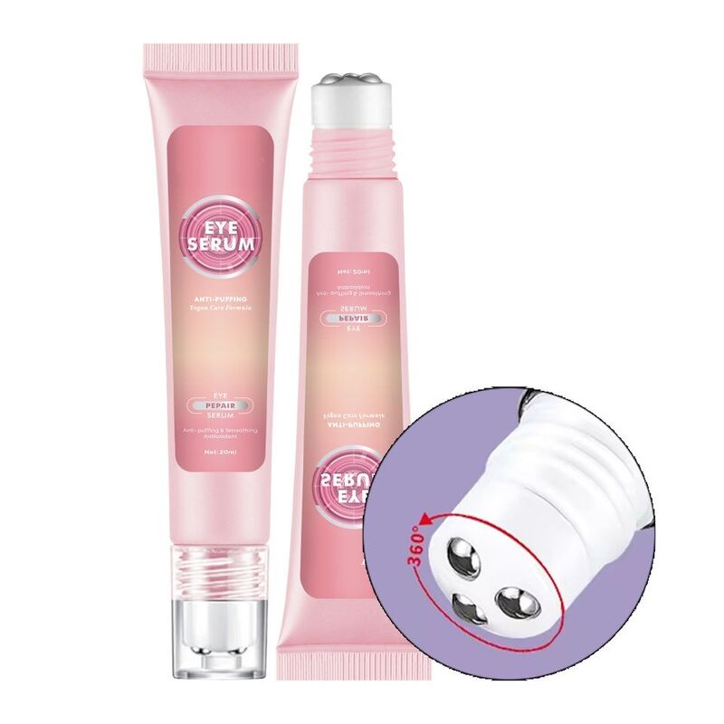 OEM ODM Pure Vegan Eye Roller Essence for Puffiness Reduction, Anti-Aging, Brightening, Caffeine, Massage, Repair, and Dark Circle Essence