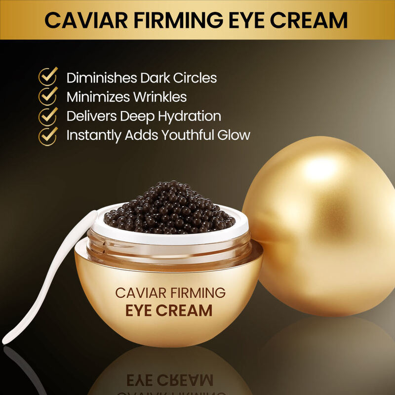 OEM ODM Custom Luxury Caviar Firming Eye Cream for Wrinkles and Puffiness Anti-Aging Private Brand Eye Cream