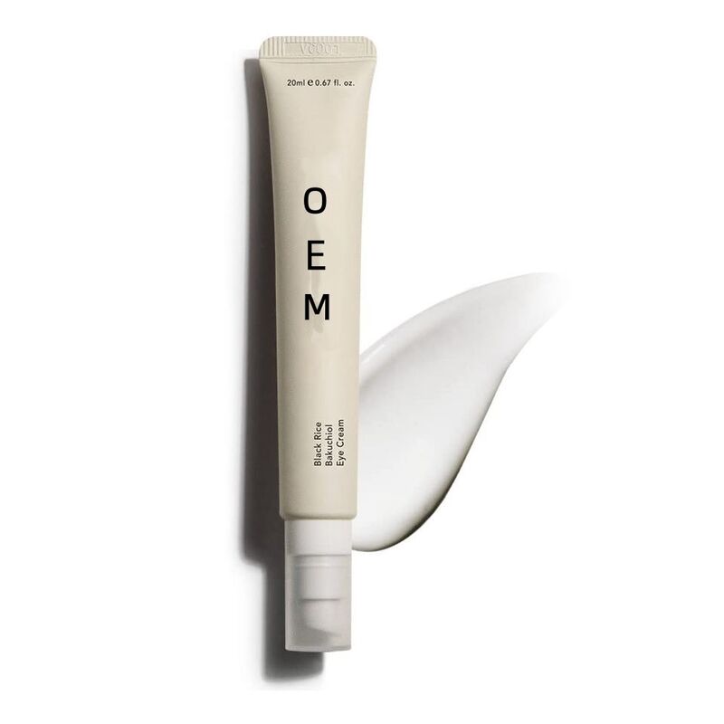 OEM ODM Natural Black Rice Bakuchiol Eye Cream Private Label Anti-Aging Wrinkle Fine Line Dark Circles Remover Firming Eye Cream