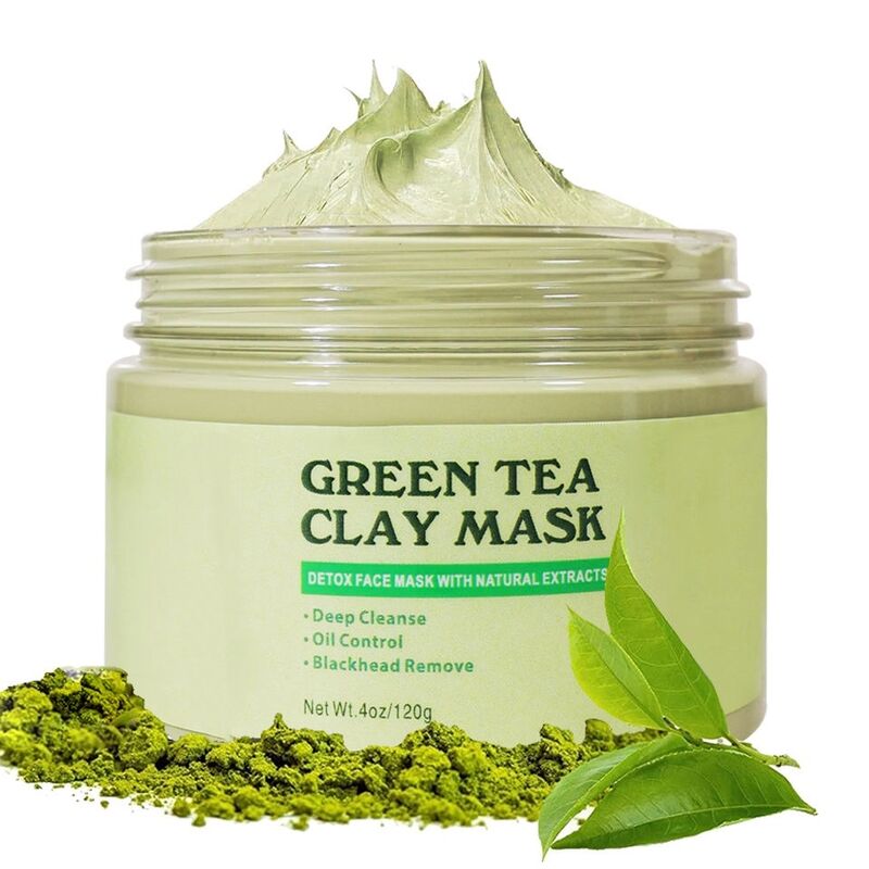 OEM ODM Skin Care Products Clay Clay facial mask Facial Musk facial mask Purifying Detoxification Cleaning Green Tea facial mask