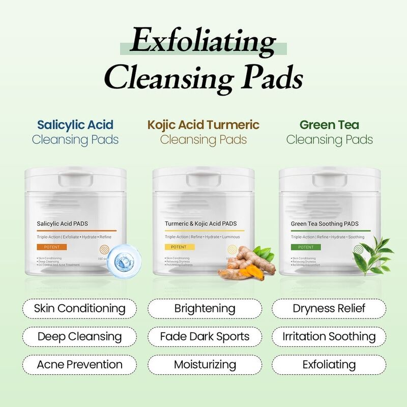 OEM ODM skincare products salicylic acid niacinamide facial mask acne-fighting oil-control cleansing pad suitable for all skin types