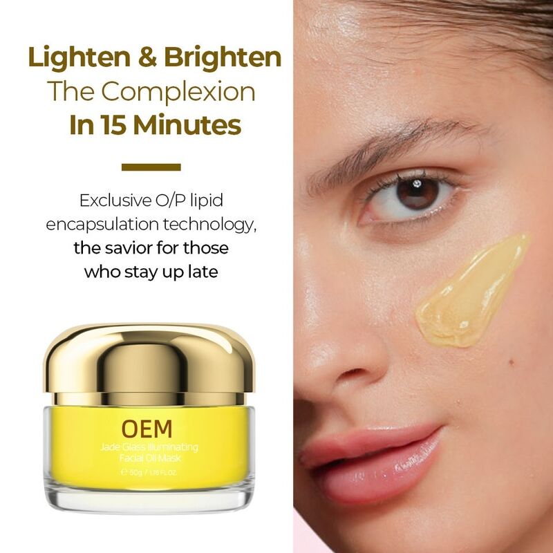 OEM DOM brand customized women's organic non cruel skin whitening facial mask freckle removing gel facial mas