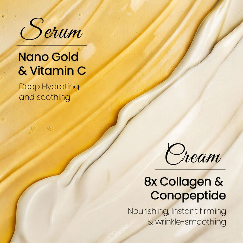 OEM ODM Brand Anti-Aging Face Cream Whitening Anti-Wrinkle Vitamin C Collagen Dual-Effect Firming Hydrating Facial Essence Cream
