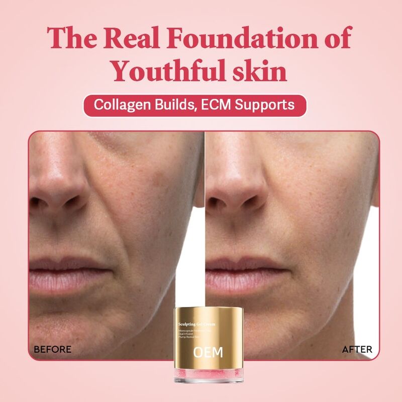 OEM ODM Korean skin care Ecm collagen elastin firming face cream and lotion whitening essence gel are used to brighten skin care products