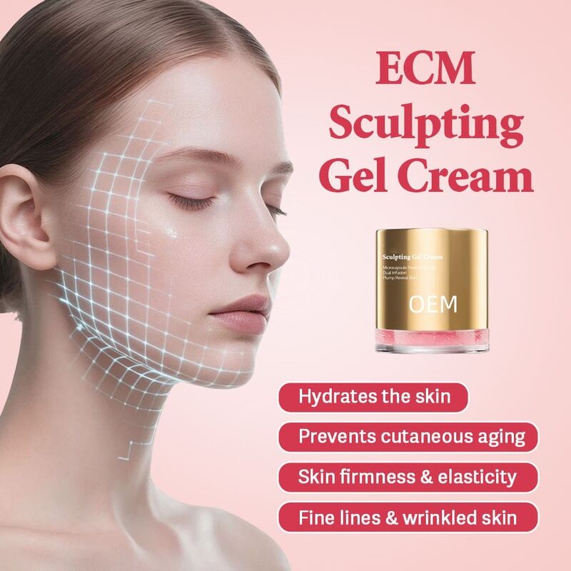 OEM ODM Korean skin care Ecm collagen elastin firming face cream and lotion whitening essence gel are used to brighten skin care products