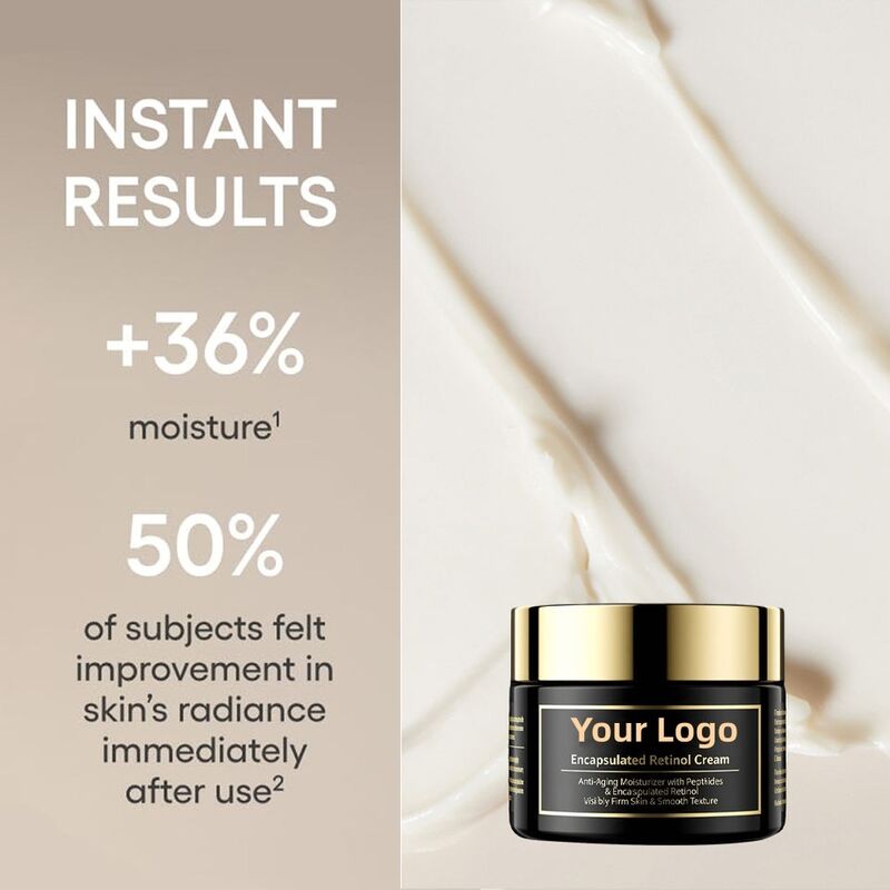 OEM ODM Retinyl Peptide Ceramide Face Cream Anti-Aging Tightens Skin, Smooths Texture Facial Moisturizer Skincare Product
