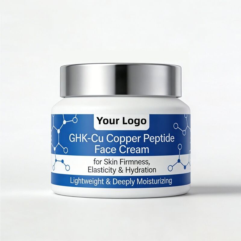 OEM ODM brand natural anti wrinkle moisturizing GHK Cu copper peptide face cream brightening facial moisturizing cream for skin care