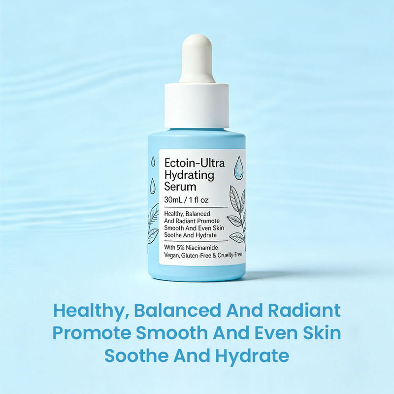 OEM ODM Brand Pure Vegan Skincare Green Tea Super Hydrating Brightening Soothing Anti-Swelling Serum for Skin Maintenance