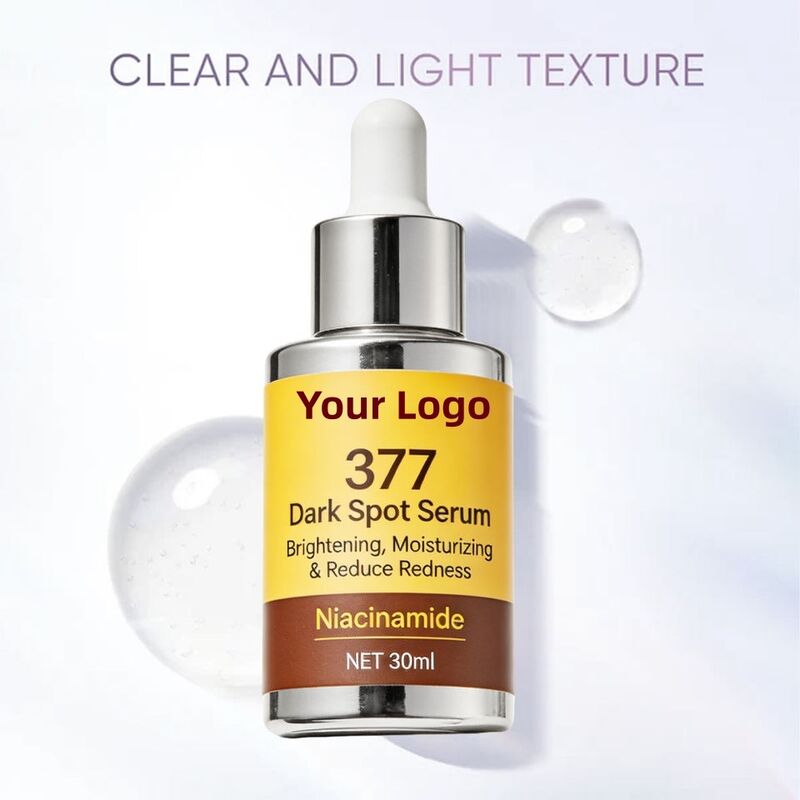 OEM ODM brand customized essence 377 whitening, brightening and spot lightening facial essence whitening serum