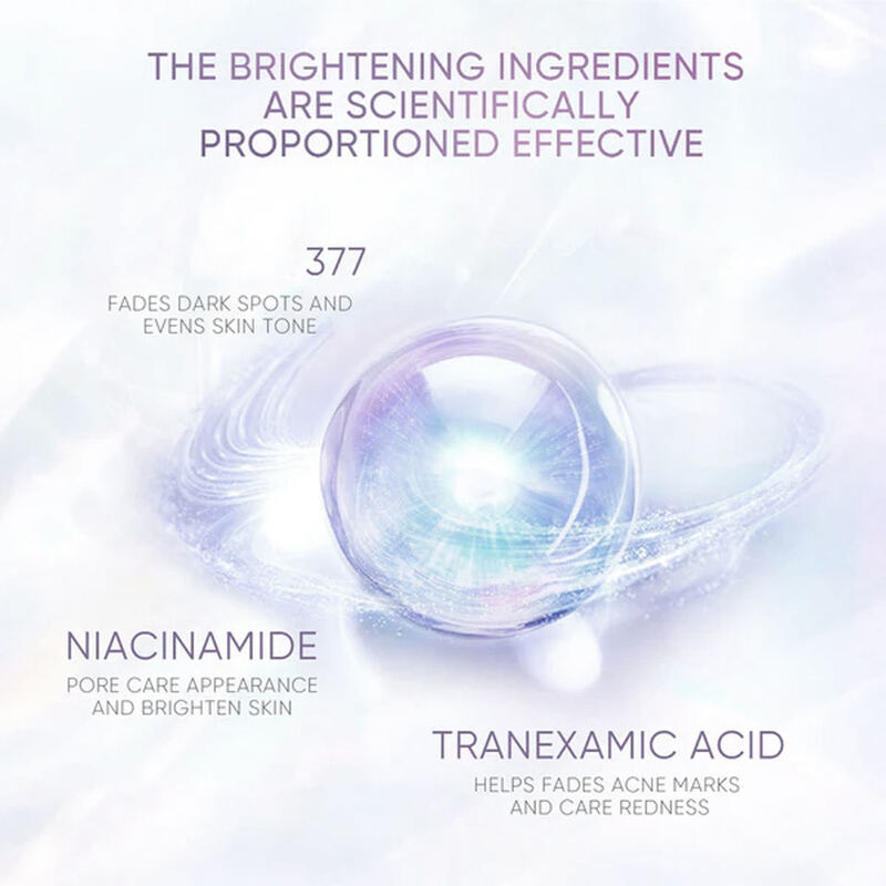 OEM ODM brand customized essence 377 whitening, brightening and spot lightening facial essence whitening serum
