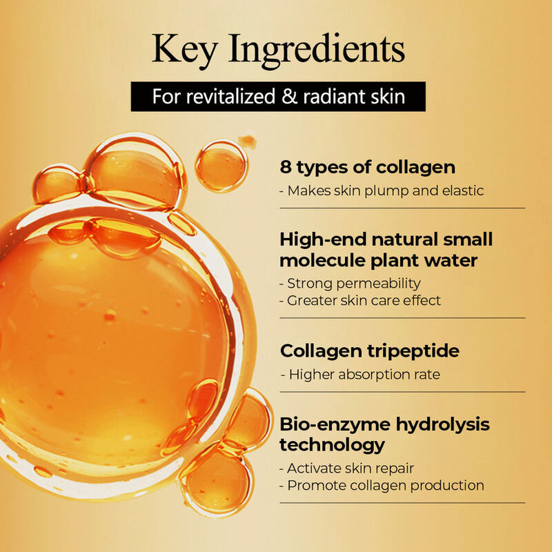 OEM ODM Korean 8D collagen tripeptide firming facial care kit Self owned brand anti aging daily whitening face cream anti wrinkle moisturizing spray daily skin care cream facial mask