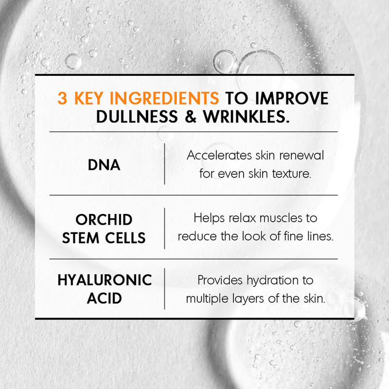 OEM ODM brand multi effect skin care DNA hyaluronic acid aloe orchid stem cell firming repair skin brightening essence serum