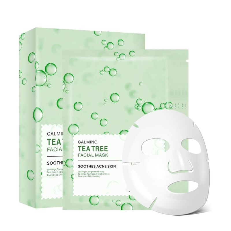 OEM ODM brand customized natural aloe moisturizing facial mask hyaluronic acid anti wrinkle, firming, moisturizing and whitening facial mask