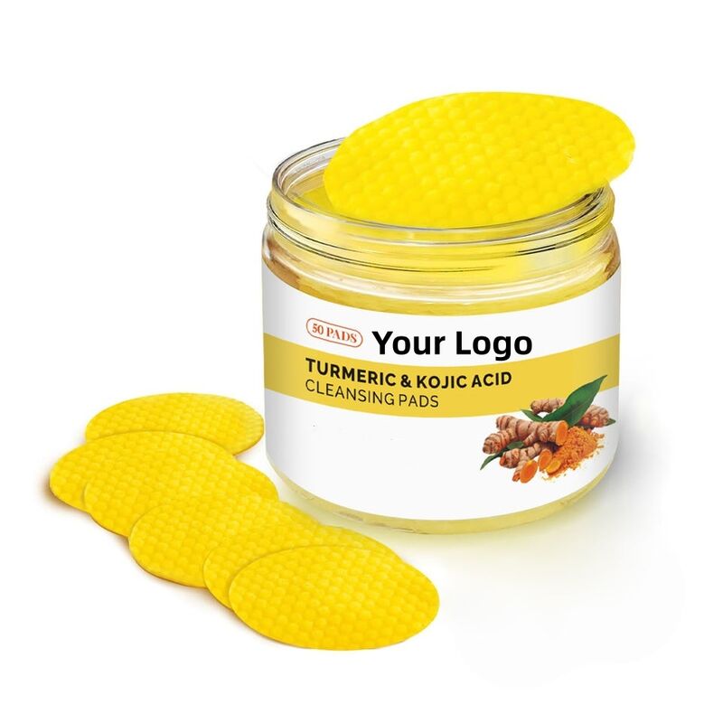 OEM ODM brand organic turmeric kojic acid facial cleanser functional facial mask for skin care and pore contraction