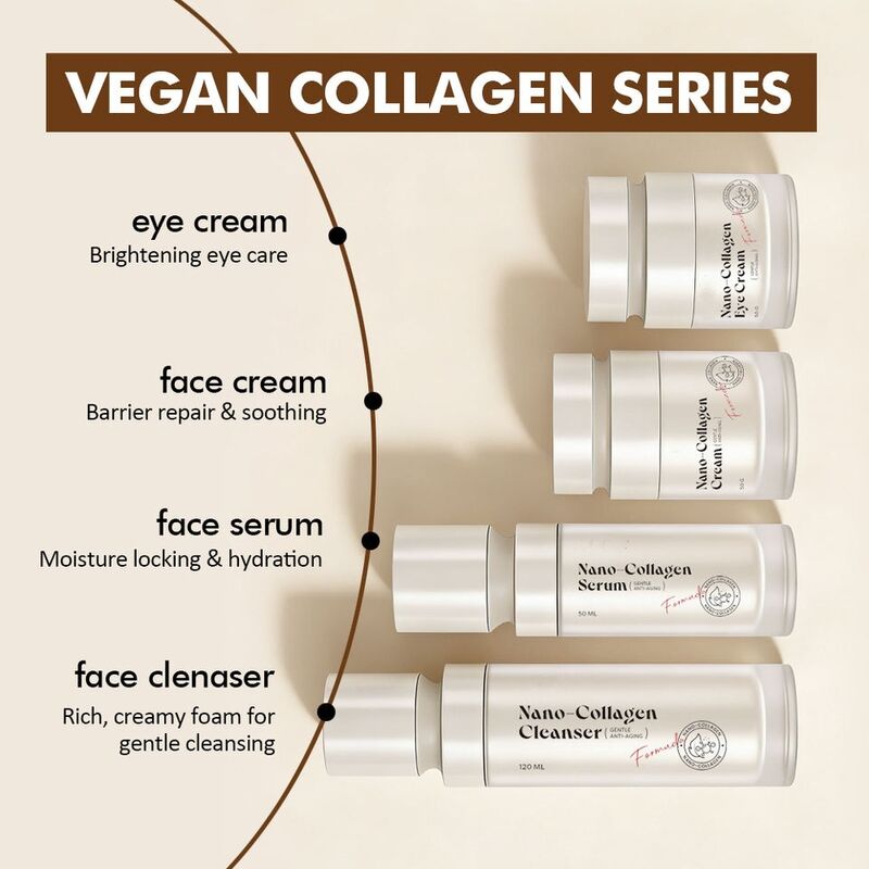 OEM ODM Brand Women's Anti-Aging Anti-Wrinkle Skincare Set with Collagen Facial Essence Moisturizing Cleanser Collagen Face Cream