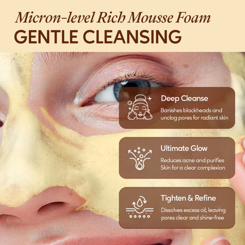 OEM ODM brand customized herbal ginger gold cup flower koji acid anti acne liquid foaming facial cleanser suitable for all skin types of women
