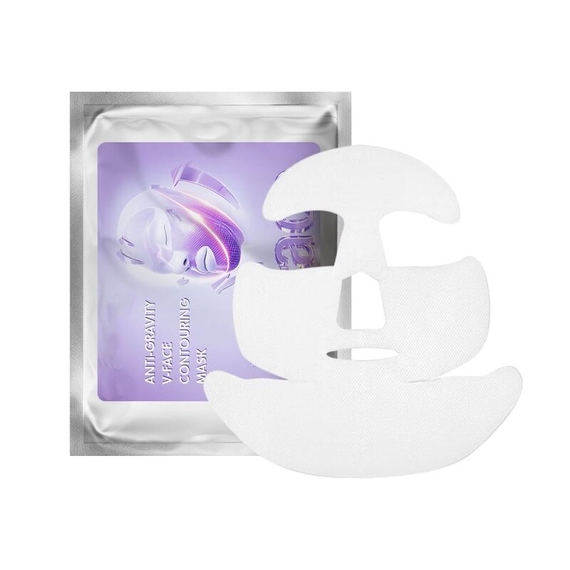 OEM ODM brand customized V-shaped face collagen lifting and tightening facial mask moisturizing, anti wrinkle, brightening and tightening facial mask