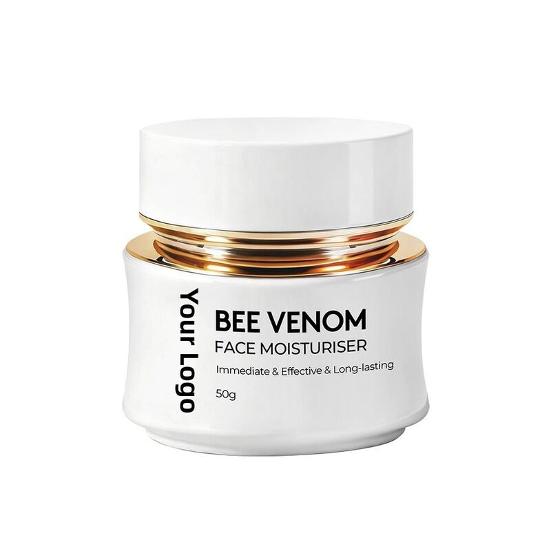 OEM ODM Korean Brand Custom Face Cream Essence Set Bee Venom Cream Anti-Wrinkle Hydrating Face Cream Reduce Fine Lines Brighten Facial Moisturizing Set
