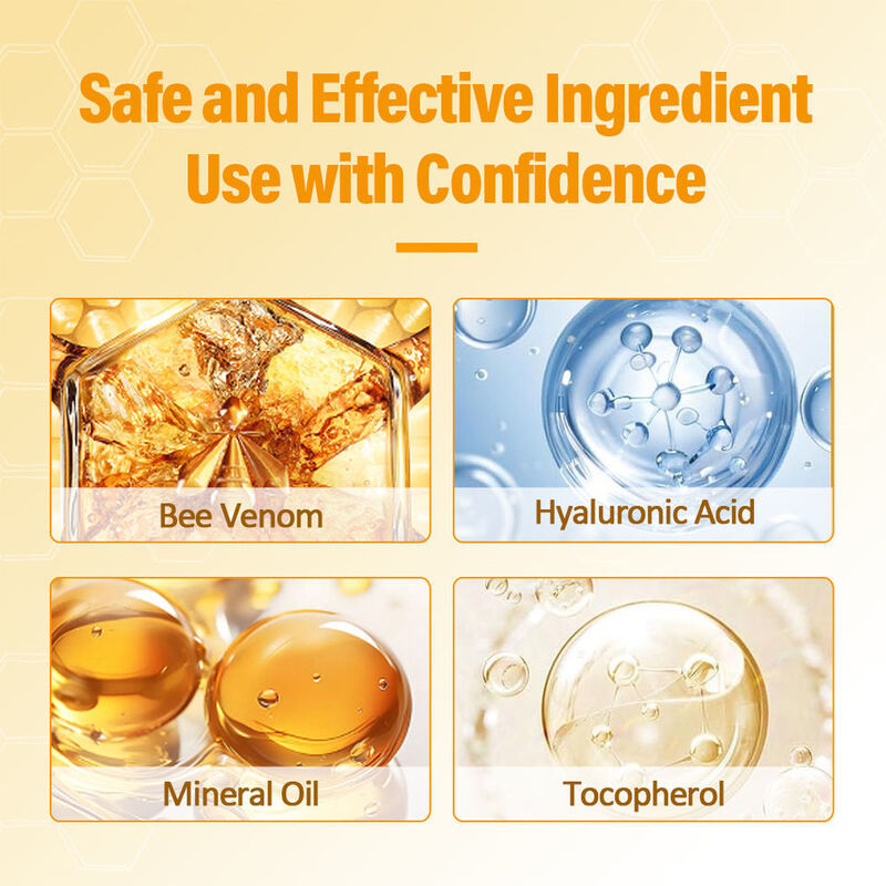 OEM ODM Korean Brand Custom Face Cream Essence Set Bee Venom Cream Anti-Wrinkle Hydrating Face Cream Reduce Fine Lines Brighten Facial Moisturizing Set