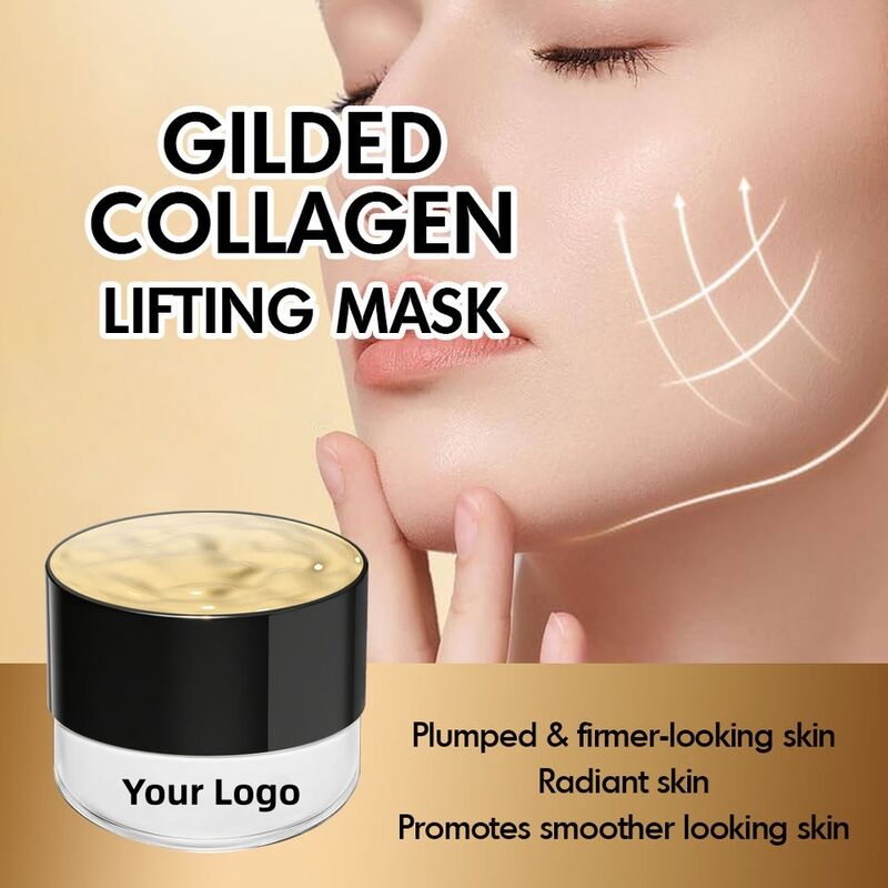 OEM ODM Korean Beauty Organic Anti aging Brightening Firming Collagen Overnight Cream facial mask is suitable for all skin types