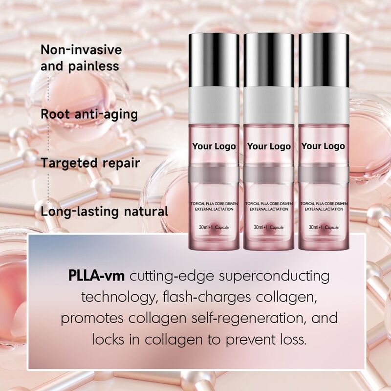 OEM ODM customized Korean herbal anti-aging and anti wrinkle facial essence polylactic acid hyaluronic acid peptide liquid whitening facial care liquid