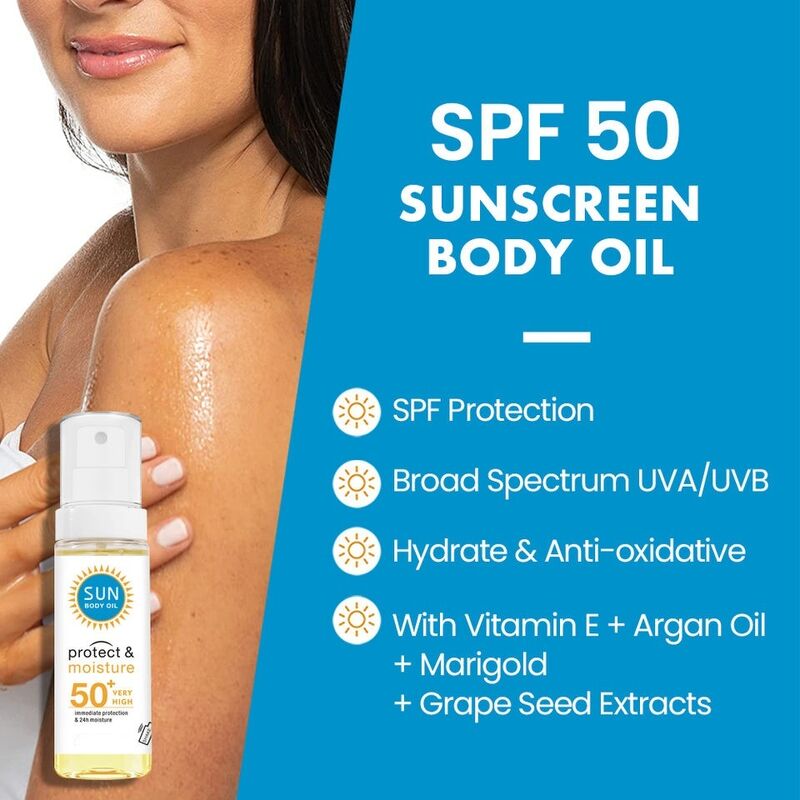 OEM ODM Brand Customization 100ml Sunscreen Oil Lightweight Skincare Sun Protection Anti-Aging Face Cream