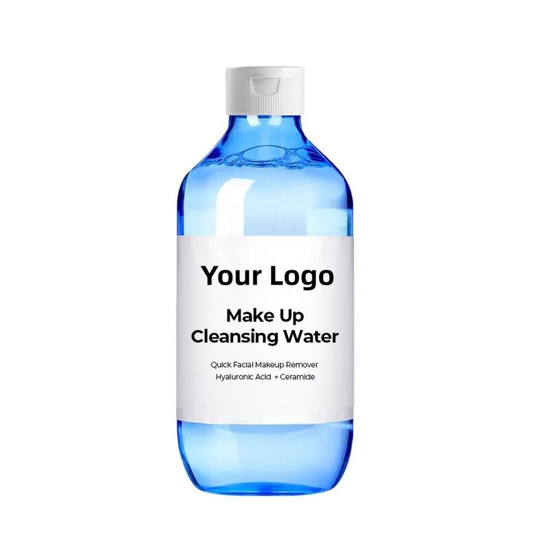 OEM ODM Brand 300ml Hyaluronic Acid Ceramide Micellar Cleansing Water for Quick Makeup Removal and Skincare