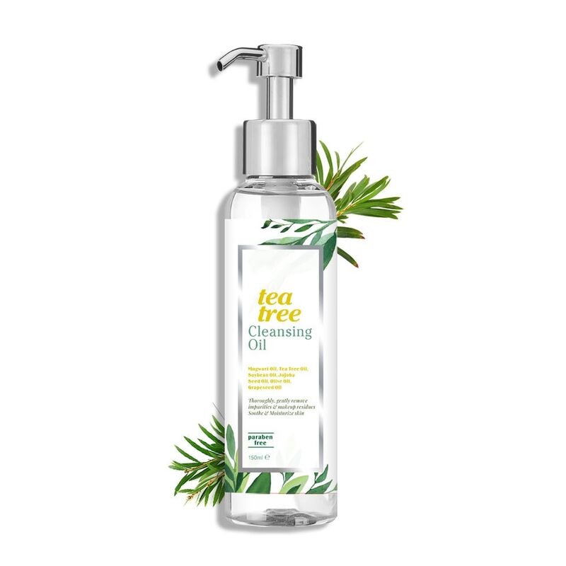 OEM ODM Customized Cosmetics Natural Tea Tree Facial Makeup Remover Oil Makeup Remover Liquid Deep Cleansing Water Tender Skin Makeup Remover Oil
