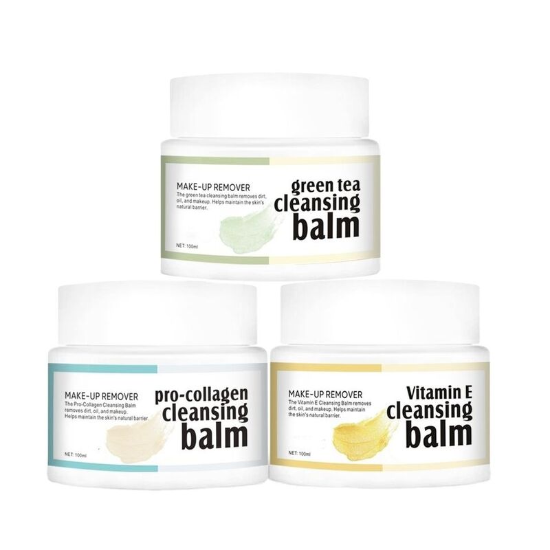 OEM ODM Customized Logo Natural Organic Collagen Green Tea Vitamin E Eye and Facial Makeup Makeup Makeup Makeup Makeup Removal Facial Makeup Cleansing Cream