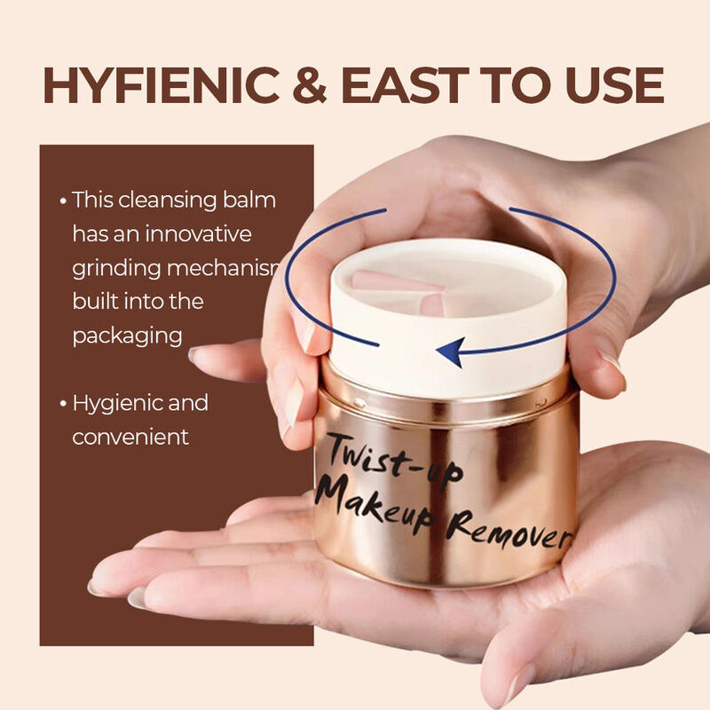 OEM ODM Customized Brand Natural Mineral Deep Cleaning Moisturizing Rotating Makeup Removal Cream Facial Skincare Cream