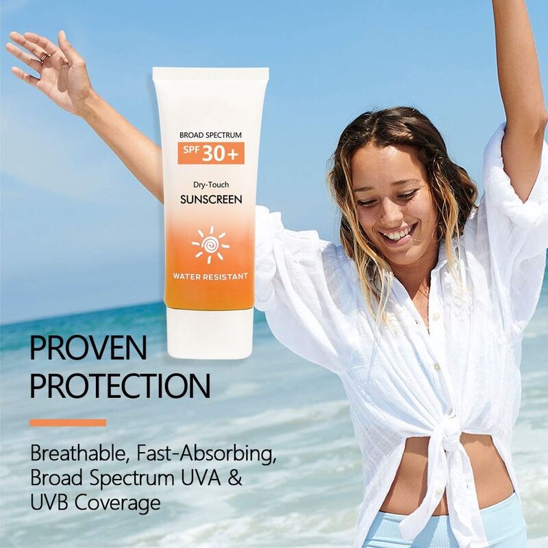 OEM ODM Customized SPF 30 Natural Herbal Skincare Moisturizing Sunscreen UV Protection Whitening Sunscreen