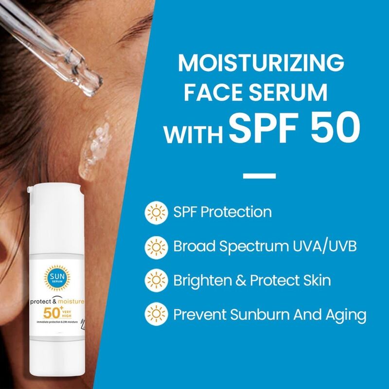 OEM ODM Brand Custom Organic Korean-style Cosmetics Natural SPF Daily Skincare Brightening Sunscreen SPF 50