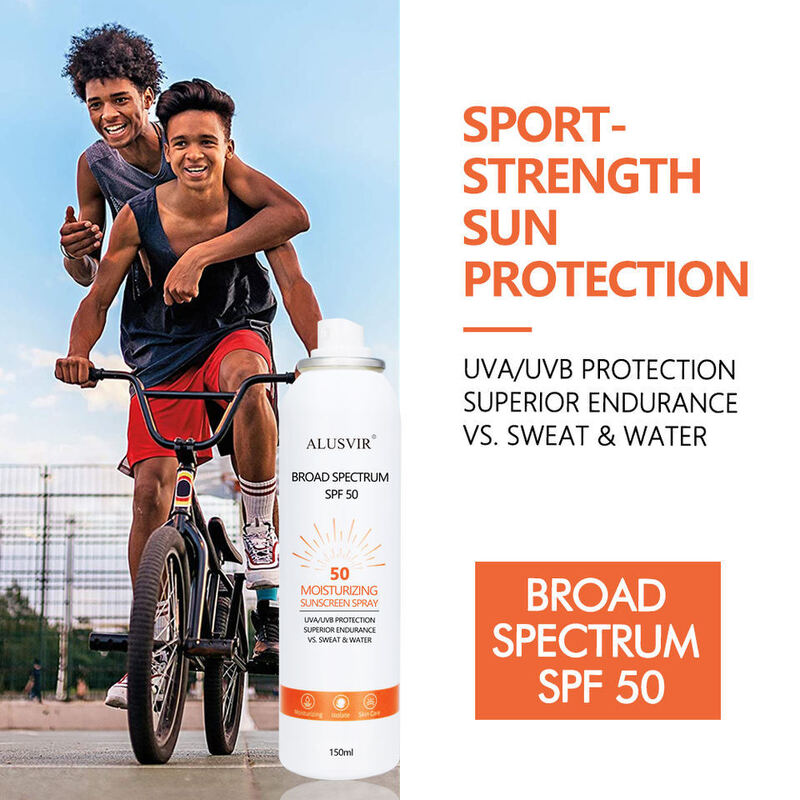OEM ODM Sunscreen Spray Brand Custom Organic Body and Face Sunscreen Waterproof Moisturizing Whitening SPF 50 Sunscreen Mist Spray