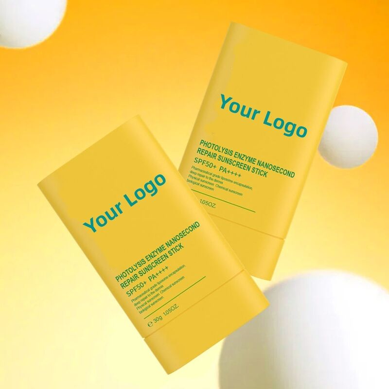 OEM ODM customized SPF 50 face cream sunscreen UVAUVB protection repair face care sunscreen stick is not greasy