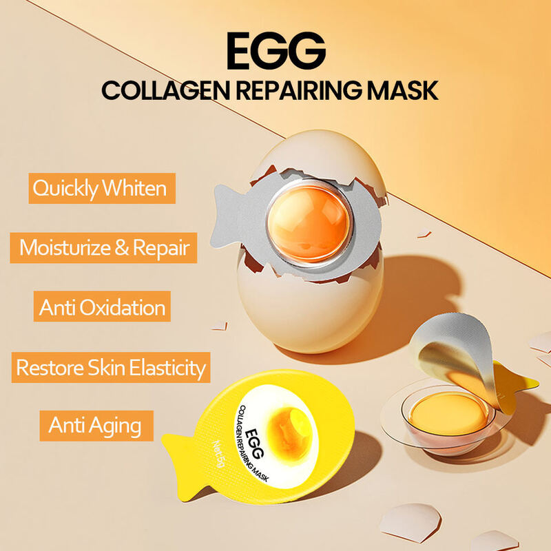 OEM ODM Korean Natural Crystal Hyaluronic Acid Vitamin c Injection facial mask Moisturizing Whitening Anti aging Skin Care Dry Jelly Facial Care