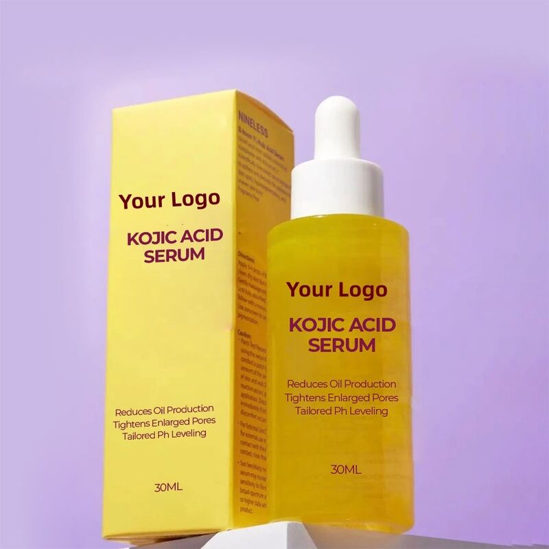 OEM ODM Kojic Acid Serum Korean Brand Customized Skincare Brightening, Whitening, Skin Color Anti Wrinkle, Vitamin C Facial Care