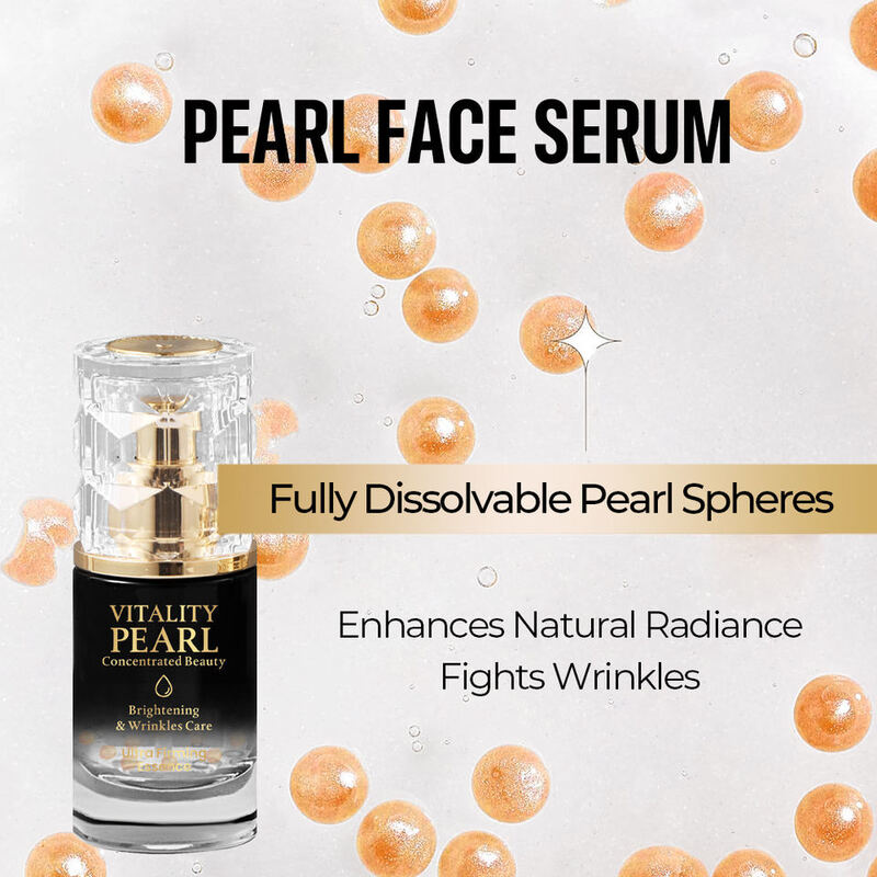 OEM ODM Korean Brand Customized Pearl Niacinamide Skincare Anti-Aging Facial Essence Set for Women Brightening Whitening Daily Facial Care