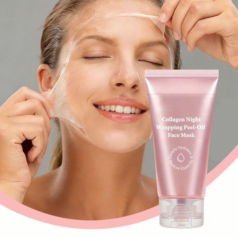 OEM ODM brand customized collagen overnight package peeling Korean version peeling facial mask skin care luminous firming facial mask