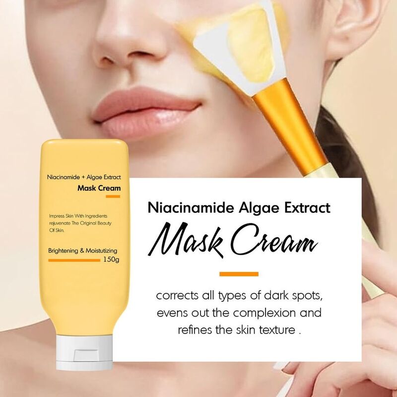 OEM ODM brand customized facial mask natural organic moisturizing anti-aging whitening skin deep cleaning vitamin c face cream clay facial mask