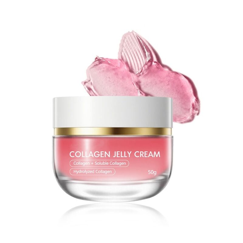 OEM ODM Korean version collagen facial moisturizing cream, vitamin E facial jelly cream, skincare products, plump wrinkles, firm skin