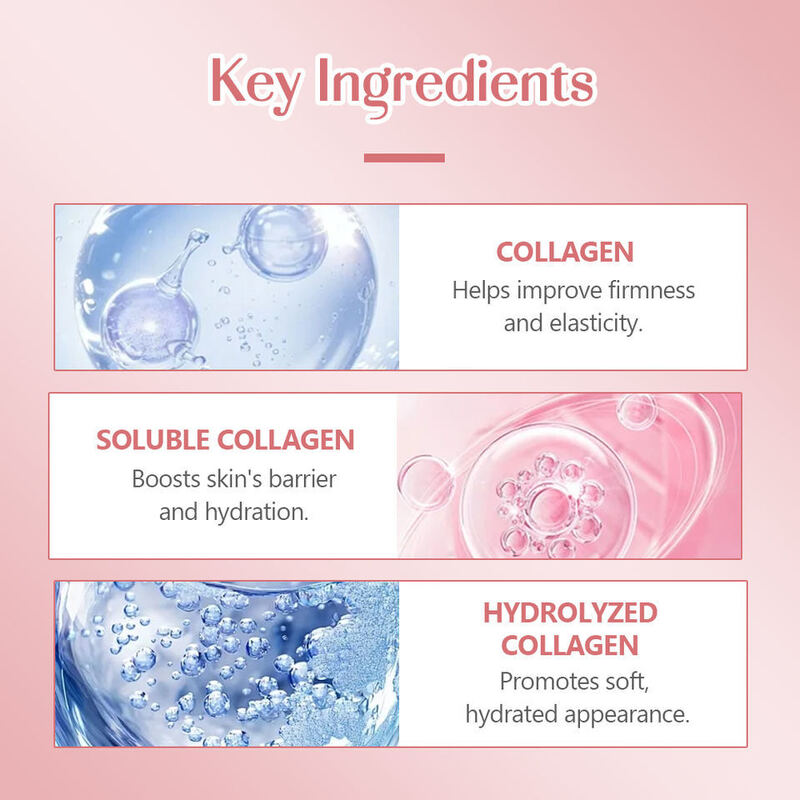 OEM ODM Korean version collagen facial moisturizing cream, vitamin E facial jelly cream, skincare products, plump wrinkles, firm skin