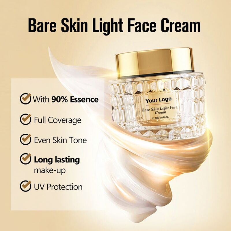 OEM ODM brand customized moisturizing face cream UV resistant non sticky soothing whitening moisturizing cream