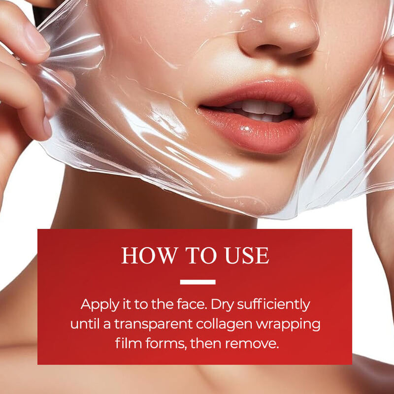OEM ODM Korean Custom Brand Collagen Wrapped Peeling Crystal facial mask Firming Whitening Anti aging facial mask