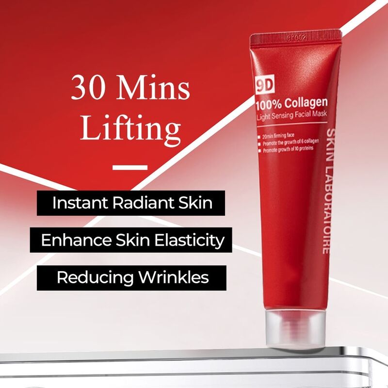 OEM ODM Korean Custom Brand Collagen Wrapped Peeling Crystal facial mask Firming Whitening Anti aging facial mask