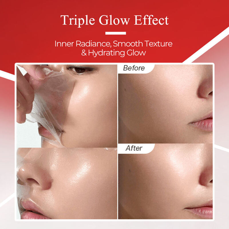 OEM ODM Korean Custom Brand Collagen Wrapped Peeling Crystal facial mask Firming Whitening Anti aging facial mask