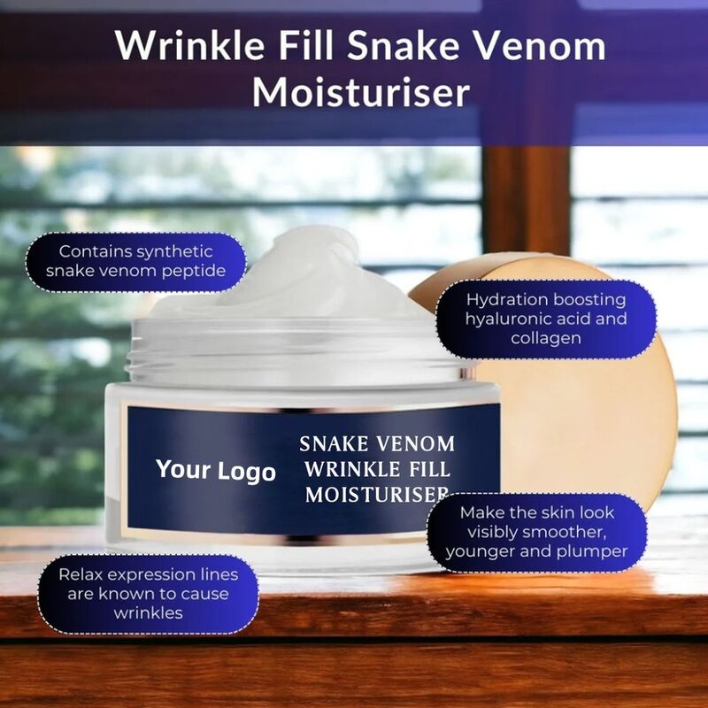 OEM ODM Korean Snake Venom face cream lotion Self owned Brand Moisturizing, Lifting, Firming, Anti aging and Anti wrinkle Facial Moisturizing Cream