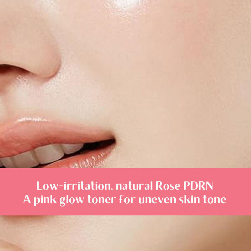 OEM ODM Korean Rose PDRN Niacinamide Peptide Pink Facial Toner Private Label Anti-Aging Brightening Facial Toner Skincare Product