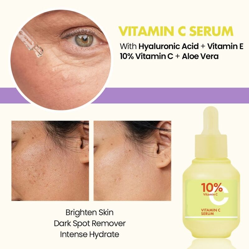 OEM ODM Korean essence serum skin care product Natural organic aloe essence vitamin c whitening and brightening essence skin care product