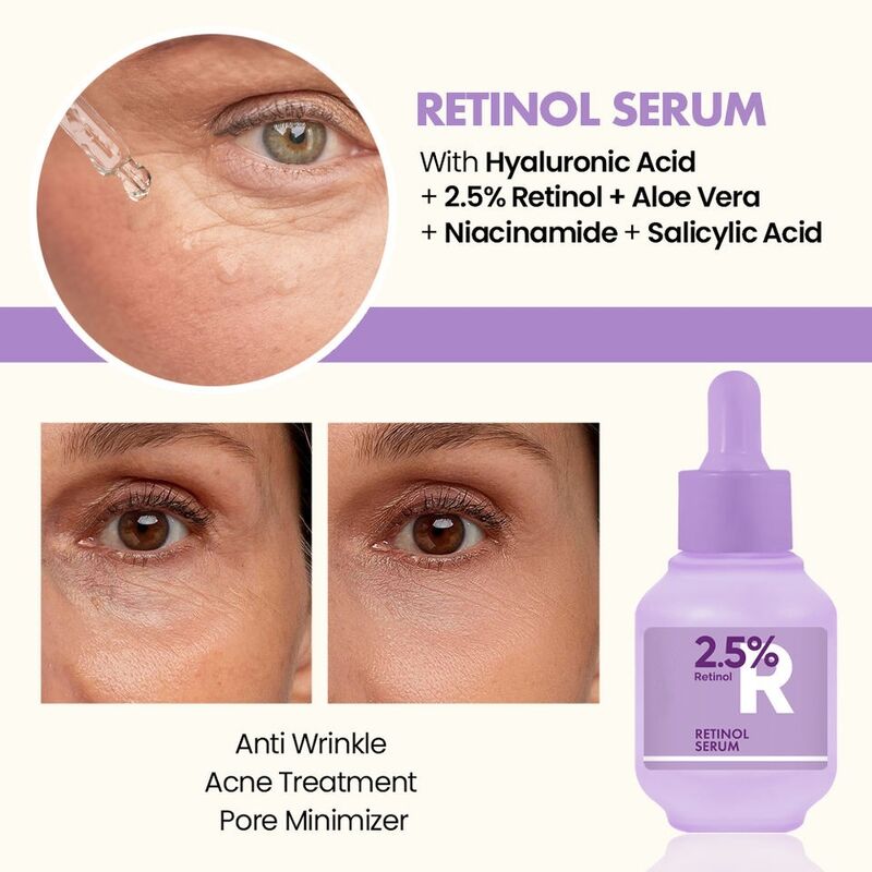 OEM ODM Korean skincare products, proprietary brand organic aloe vera serum, anti-aging wrinkle serum, retinol acne skincare facial serum